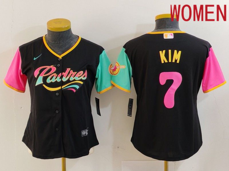 Women San Diego Padres #7 Kim Black City Edition 2024 Nike MLB Jersey style 14